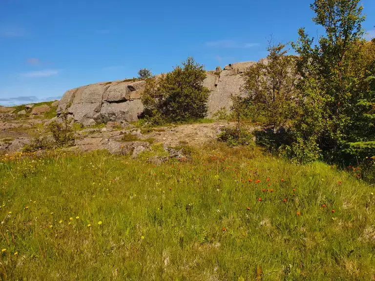 Hamarinn cliff on a sunny day