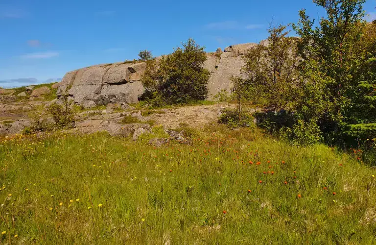 Hamarinn cliff on a sunny day